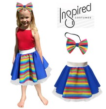 NHS Rainbow Skirt Girls Fancy Dress Up Party Lockdown