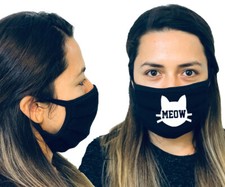 Cat Meow Face Mask With Reusable Protective Face Mask Washable MADE IN USA