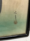 JAPANESE  GEISHA Painting on Silk FRAMED SIGNED — photo 2