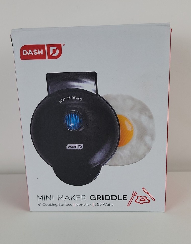 Dash Maker Mini Round, Electric Griddle Machine 4" Nonstick cooking
