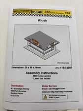 KIOSK REFRESHMENT STAND AT RACE TRACKS 1960 HO MODEL KIT LASER CUT AURORA BAUER