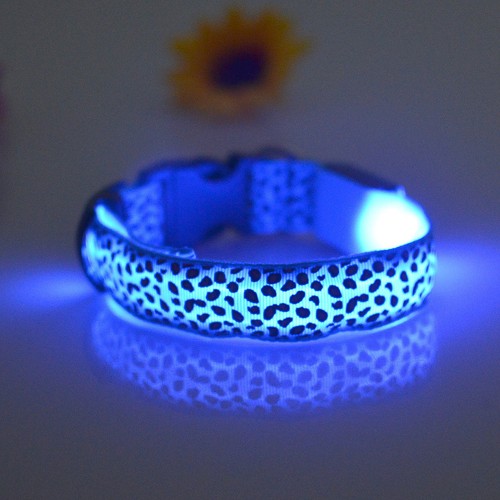 LED Glow Collar Dog Puppy Pet Flashing Light Safety Glow In The Dark FAST POST - Picture 36 of 81