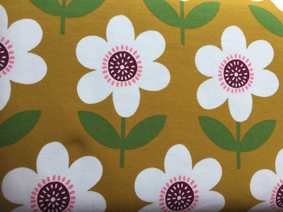 Jersey Floris  Blumen senf  Rest 39-45 cm