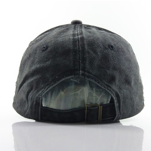 Vintage Washed Denim Baseball Cap Retro Style Summer Sun Hat Retro Cotton - Picture 6 of 24