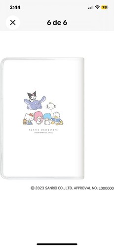 2024 Schedule Book Agenda Planner Kamio Sanrio Characters B6 Monthly #01 - Picture 2 of 5