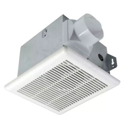 Hampton Bay 50 CFM Wall/Ceiling Mount Roomside Installation Bathroom ...