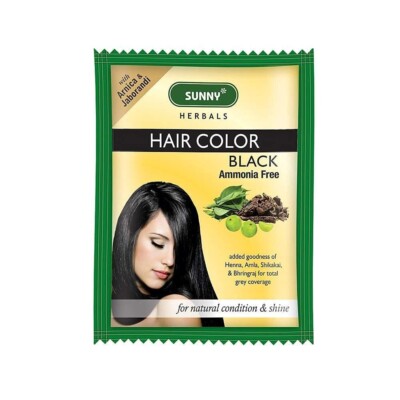 Sunny Hair Colour Black, 20gm (Pack of 6)