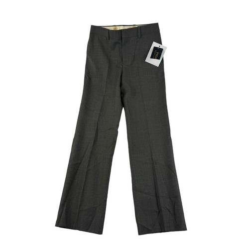 Polo Ralph Lauren Boys Gray Wool Italy Trouser Size 6 x Unfin NWT 175$ - Picture 2 of 5