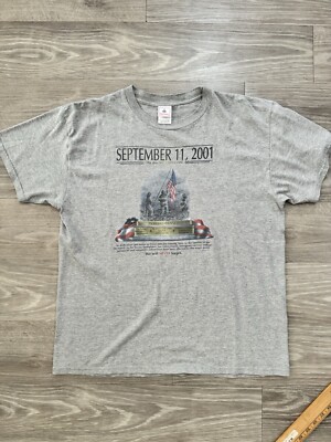 Vintage Y2K 9/11 Memorial Foot Locker Tag Shirt