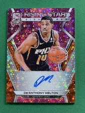 2018-19 Panini Spectra DE'ANTHONY MELTON - NEON PINK RISING STARS AUTO #'d 02/25