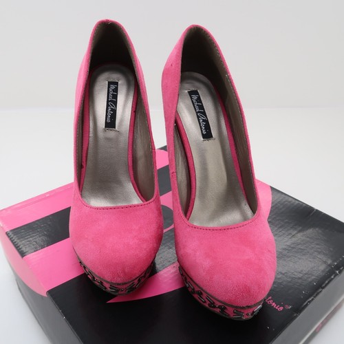 Michael Antonio Shoes Womens 6 Pump Platform Hot Pink Stiletto Heels - Picture 2 of 6