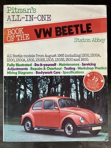 PITMAN’S ALL-IN-ONE BOOK OF THE VW BEETLE Staton Abbey Fully Illustrated Manual - Picture 2 of 9