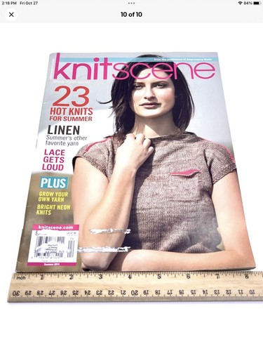 Knitscene Magazine 23 Style Knitting Pattern Book - Hot Knits for Summer 2014 - Picture 10 of 10