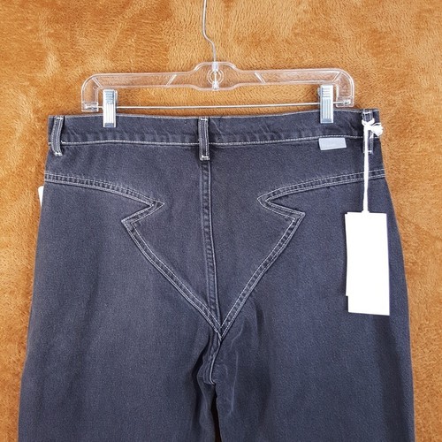 BOYISH Jeans Womens Size 30 Charcoal Wash Slim Straight High Waisted RAYO - Picture 4 of 9