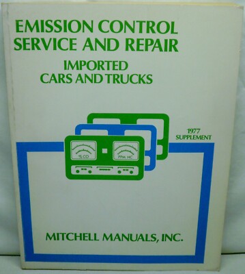 Mitchell Emission Control Service & Repair Imported Cars & Trucks 1977 Supple