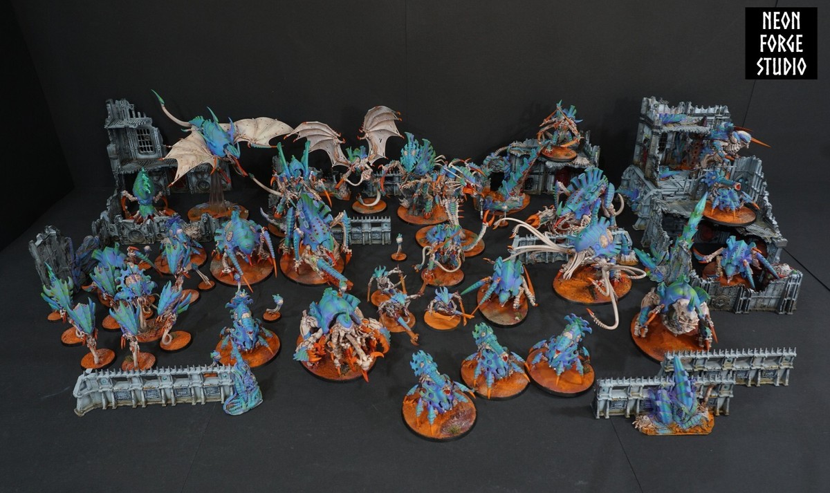 WH40K HUGE Tyranids Army Commission + Terrain Crusher Stampede | eBay