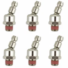 Automotive Swivel 1/4' NPT Male by 1/4" Quick Connect Air Tool Fittings - 6 Pack