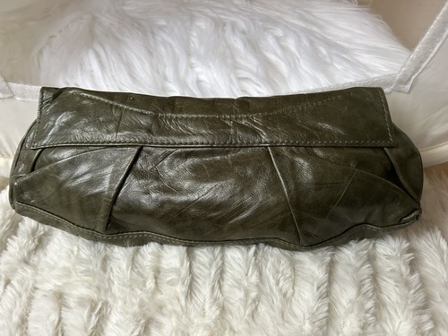 Bolso de Noche R&Y Augousti Bolso de Noche Verde Oliva y Rayas ¡Raro y FABULOSO!¡! - Imagen 6 de 11