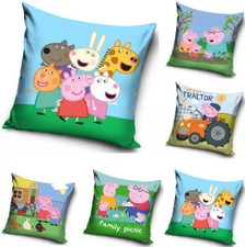Peppa Wutz Kissenbezug Samt Velour 40x40cm | LAGERAUFL&Ouml;SUNG / 6&euro; ANGEBOT !!!