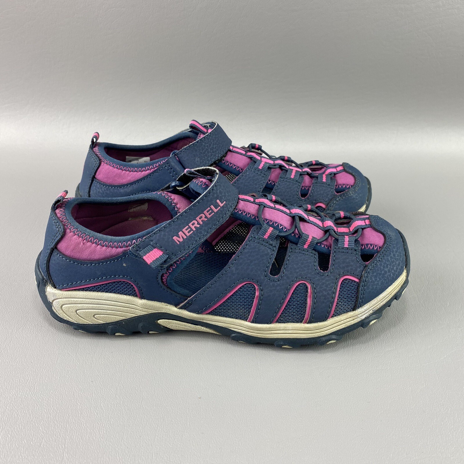 Scarpa da corsa Merrell Trail Chaser Jr Youth taglia 5M rosa atletica blu escursionismo 61393