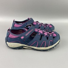 Merrell Trail Chaser Jr Youth Sz 5M Athletic Pink Blue Hiking Running Shoe 61393