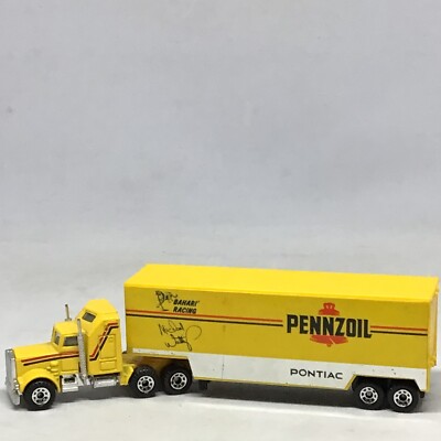 Vint 1983 Matchbox Bahari & Pennzoil Racing Team Rig Michael Waltrip ...
