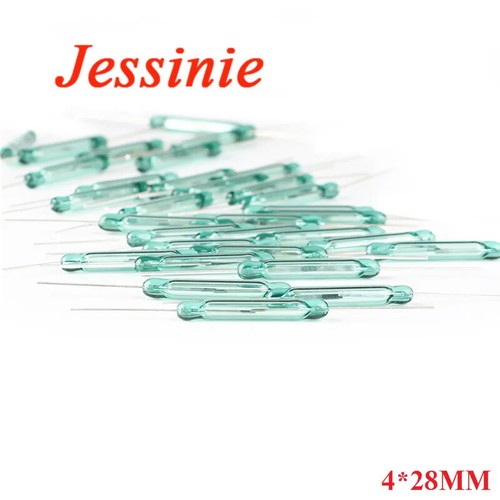 Sensores Interruptor de Caña Magnética 100 Piezas 4x28mm Normalmente Abiertos SIN HÁGALO USTED MISMO Verde - Imagen 1 de 5