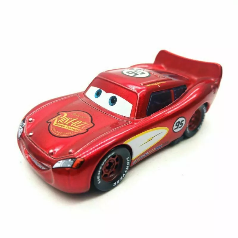  Disney Pixar Cars Road Trip Lightning McQueen 1:55 Scale : Toys  & Games