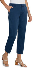 LIVERPOOL Kelsey Trouser Womans Indigo Dusk Blue Crop Pants Size 16/33 NWT
