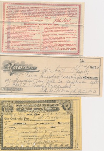 1923 Canton Salem No. 11 Ohio Patriarchs Militant I.O.O.F. Odd Fellows cover - Picture 2 of 2