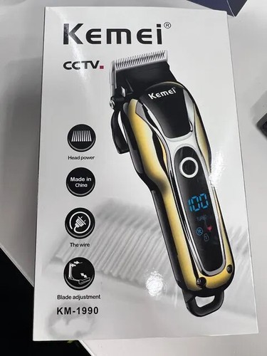 1990 Hair Clippers Kit Cordless, Dual Voltage Rechargeable Battery & Display - Picture 6 of 7