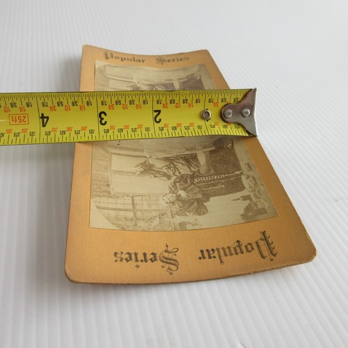 Geist & Teufel nach einem Priester / Mönch Stereoview Foto Antik Kurios - Bild 4 von 5
