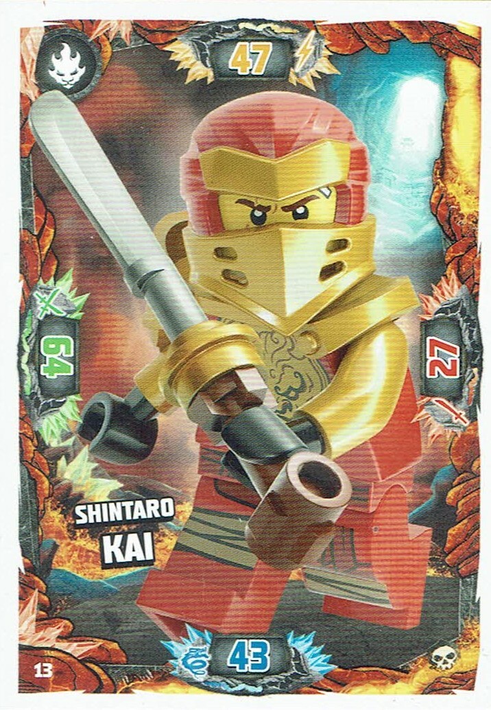 Lego Ninjago Serie 6 Die Insel TCG Karte Nr. 13 Shintaro Kai | eBay