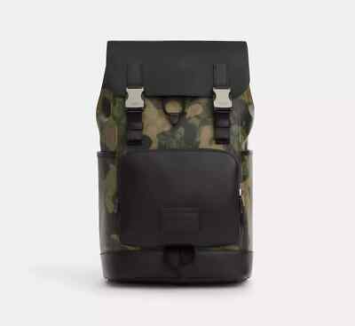 BLACK FRIDAY SALE New Coach Camo Track Backpack Retail $650 | eBay