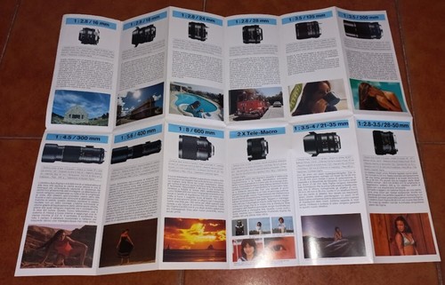 Brochure Publicitaire Objectifs Sigma Objectif Photo 1982 - Photo 2 sur 2