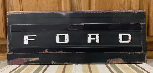 Ford Sign Metal Tailgate Vintage Style Wall Decor Parts Gas Oil Car Truck Bar