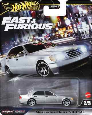 Hot Wheels PREMIUM 2024 MERCEDES-BENZ 500 SEL FAST&FURIOUS Shaw TOKYO DRIFT
