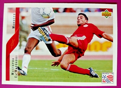 HADDAOUI,MOROCCO-N.206-WORLD CUP USA 94 COLLECTIBLE CARD DELLA UPPER D.E.C.K.