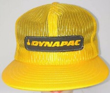 Deadstock Vtg Dynapac Mesh Snapback Trucker Hat Patch Louisville MFG USA Made