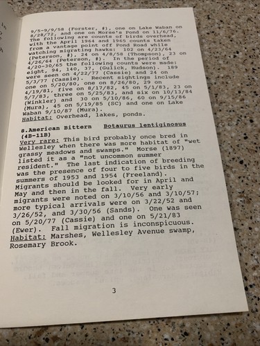 1988 Birds Of Wellesley Birding Birders - Picture 3 of 5