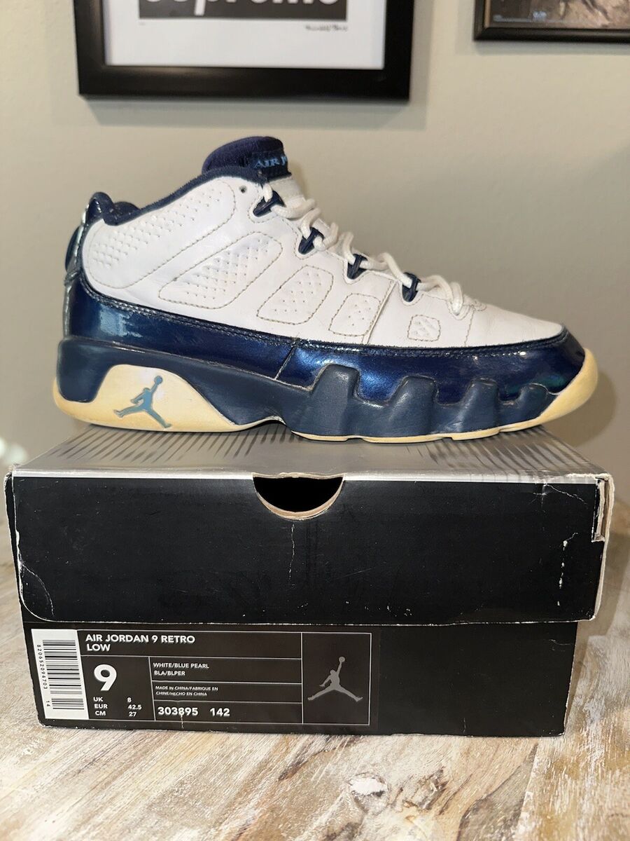 Air Jordan 9 Retro Low: Blue Pearl: 303895-142 Air Jordan 9 Retro Low: Blue Pearl: 303895-142