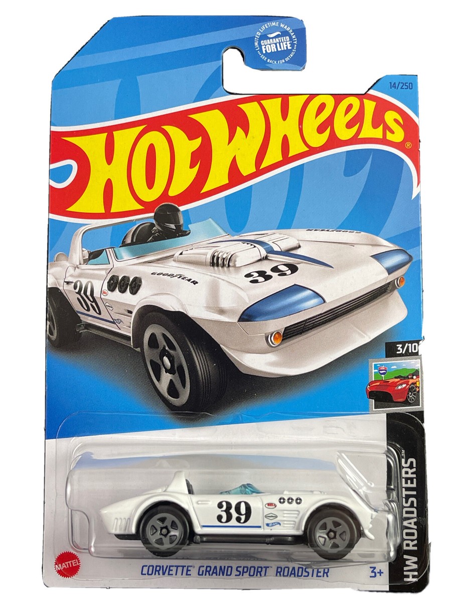 HOT WHEELS 2023限定カー　３台セット Hot Wheels 2023 HW Roadsters 3/10 White C2 Corvette Grand