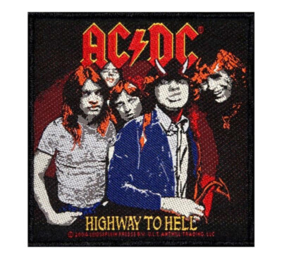 AC/DC HIGHWAY TO HELL PATCH WOVEN classic hard rock heavy metal music