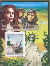 CHARLTON HESTON PLANET OF THE APES STAMP SHEET