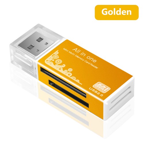 Aluminium USB 2.0 Multi 4 In 1 Card Reader Support TF SD Mini SD SDHC RS-MMC MS - Picture 15 of 17