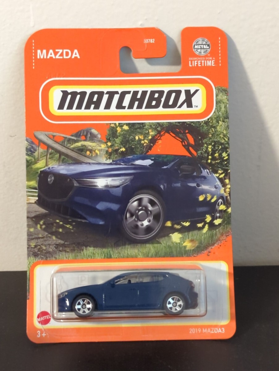 2024 Matchbox 2019 Mazda 3 Blue Diecast 1/64 Scale Toy Car