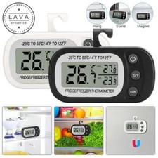 Refrigerator Thermometer Digital Fridge Freezer Waterproof Large LCD Display US