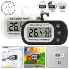 Refrigerator Thermometer Digital Fridge Freezer Waterproof Large LCD Display US