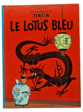 Tintin Tim und Struppi Der Blaue Lotos Le Lotus Bleu Herge Casterman franzö.