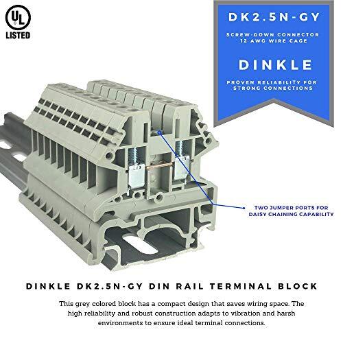 Dunkelgrau DK2.5N-S13109 Hutschienen Reihenklemme Schraube UL 600V 20A 12-22AWG... - Bild 2 von 8